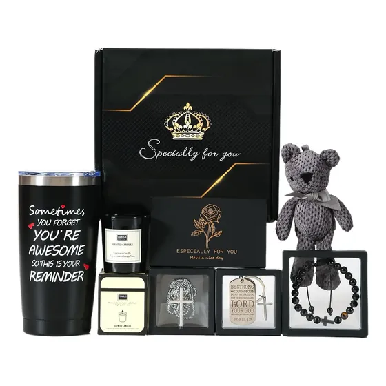 Vaso térmico negro para hombre